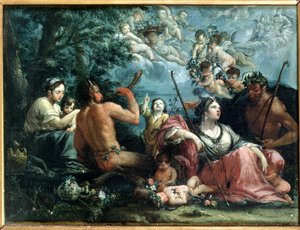 Nymfer, Satyrer och Putti